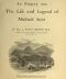 [Gutenberg 55280] • An Enquiry into The Life and Legend of Michael Scot